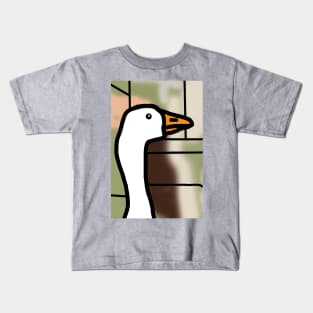 Portrait of Goose in the City Kids T-Shirt